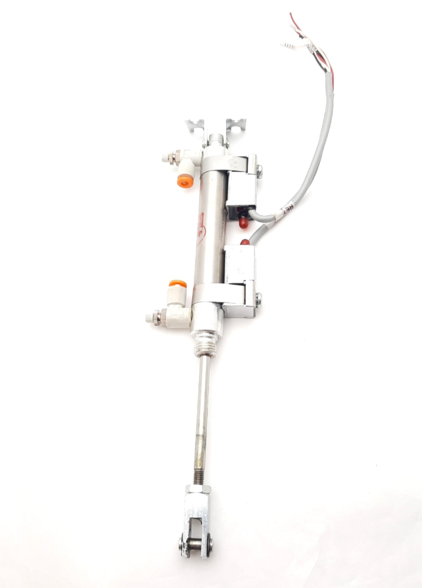 Used Bimba MRS-022-DXPB Air Cylinder 2" Stroke, 9/16" Bore w/ Magnetic Reed Switches