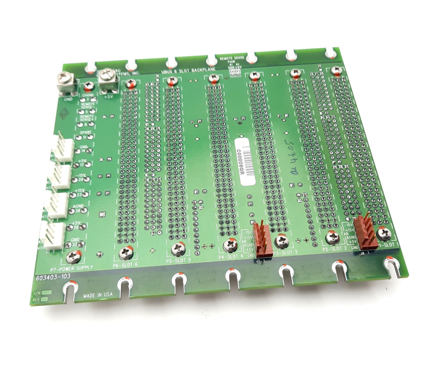 Used Delta Tau UBUS 603403-103 6-Slot Backplane