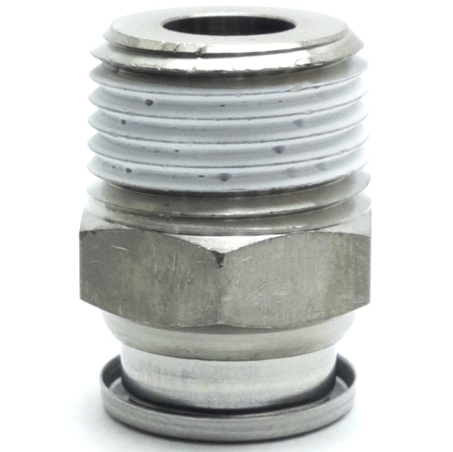 New – Open box Lot of 3 SMC KQB2H11-N03S Stainless Steel Fitting, 3/8" NPT, 3/8" OD, 1 MPa Max