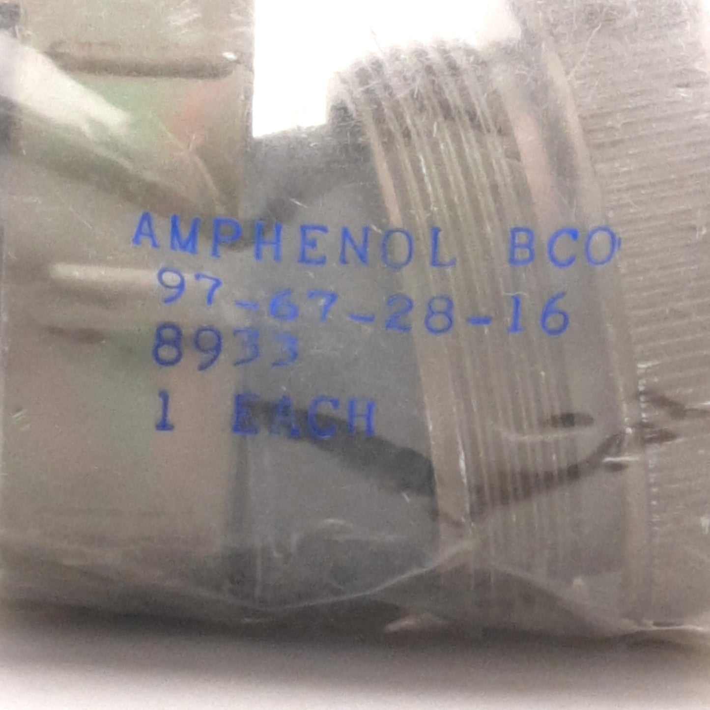 New Amphenol 97-67-28-16 Circular MIL Spec Cable Clamp Adapter 0.844" x 1.625"
