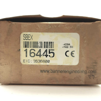 New Banner SBEX Photelectric Sensor Emitter, 200m Range, 940nm ?1" Beam