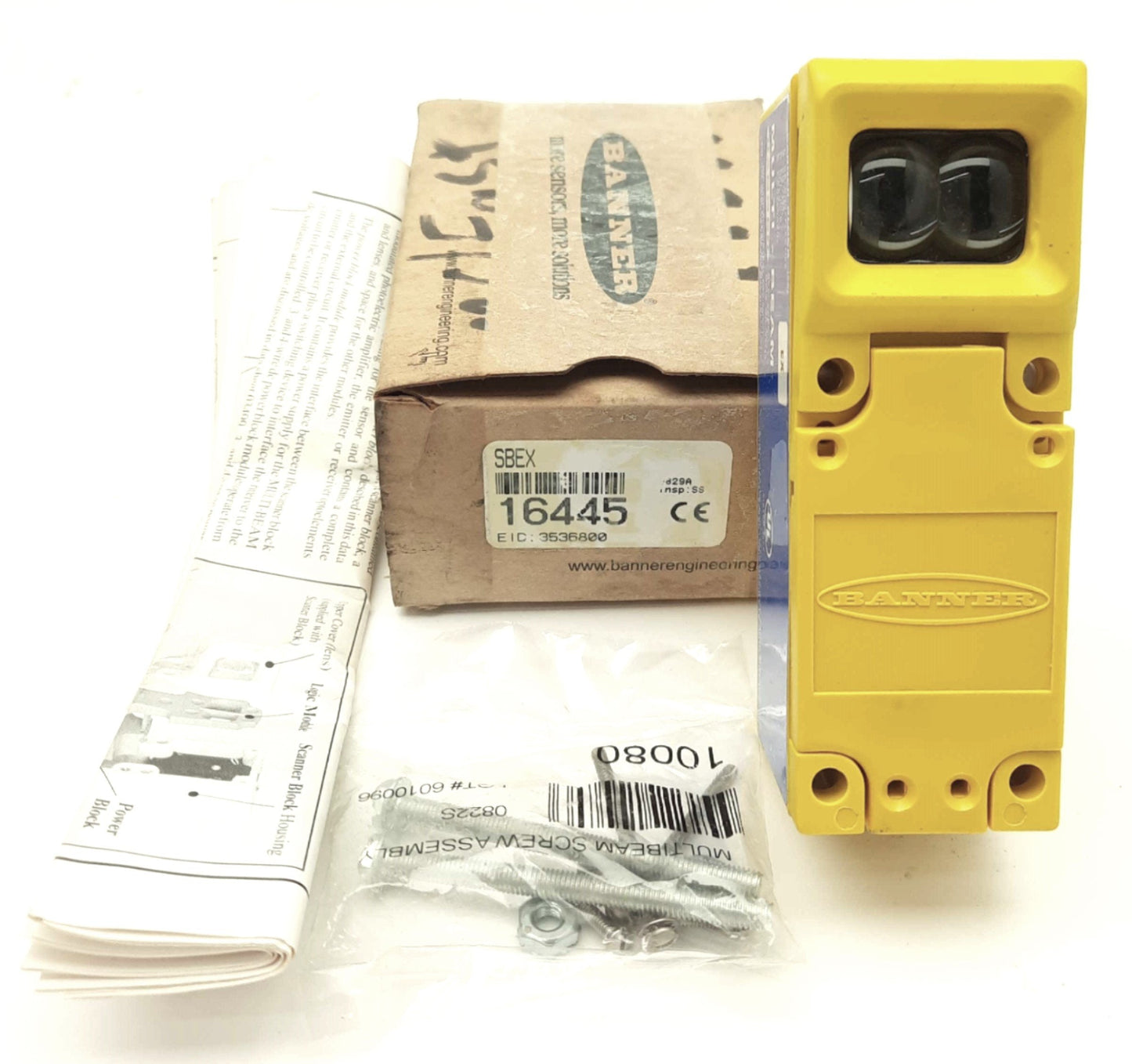 New Banner SBEX Photelectric Sensor Emitter, 200m Range, 940nm ?1" Beam