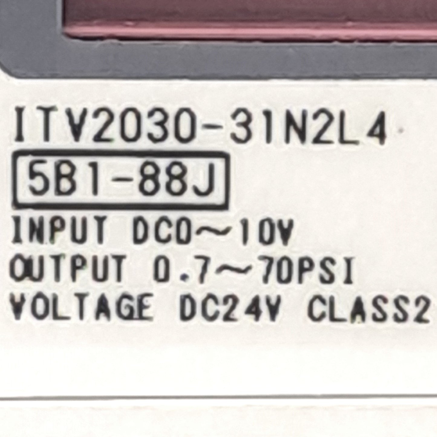 New SMC ITV2030-31N2L4 Electro-Pneumatic Regulator, 0-10VDC Input, 1-5VDC Output