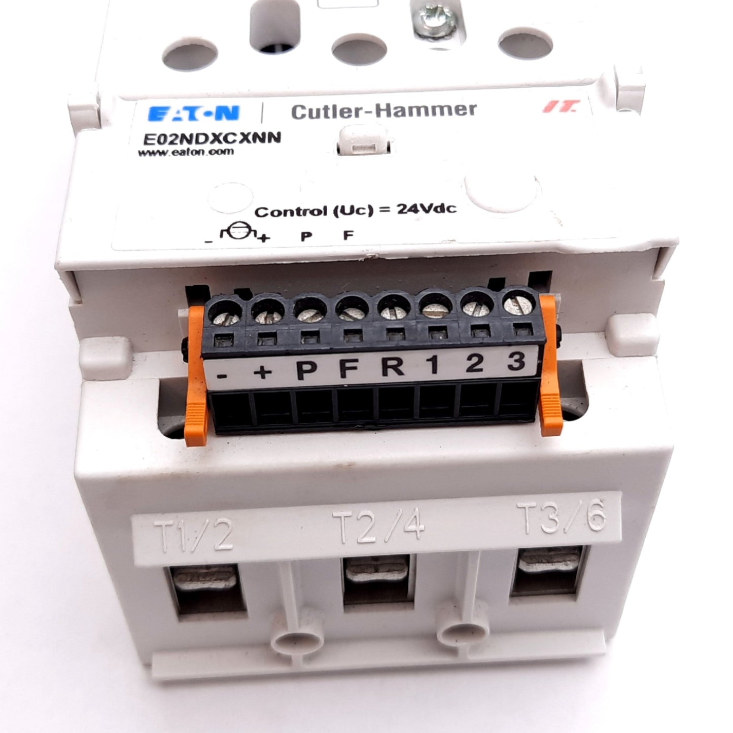 Used Eaton Cutler Hammer E04ND10X3N Contactor, 3-Pole, W/ E02NDXCXNN Coil, 24VDC