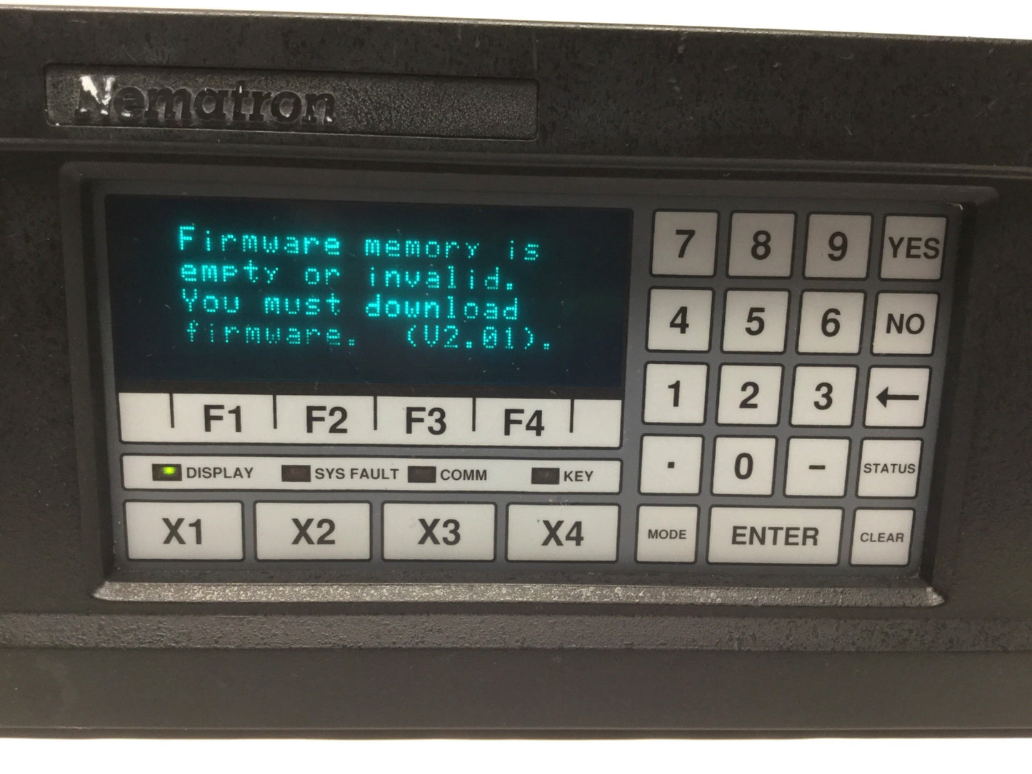 Used Nematron IWS-120-EC Operator Interface Panel Workstation Terminal 90-250VAC