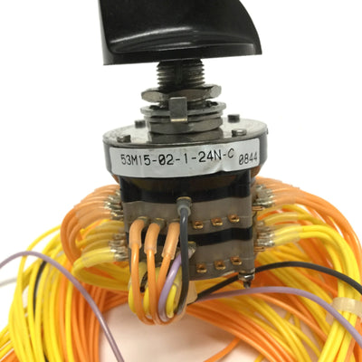 Used Grayhill 53M15-02-1-24N-C Multi-Deck Rotary Switch, 24-Position, 115VAC 250mA