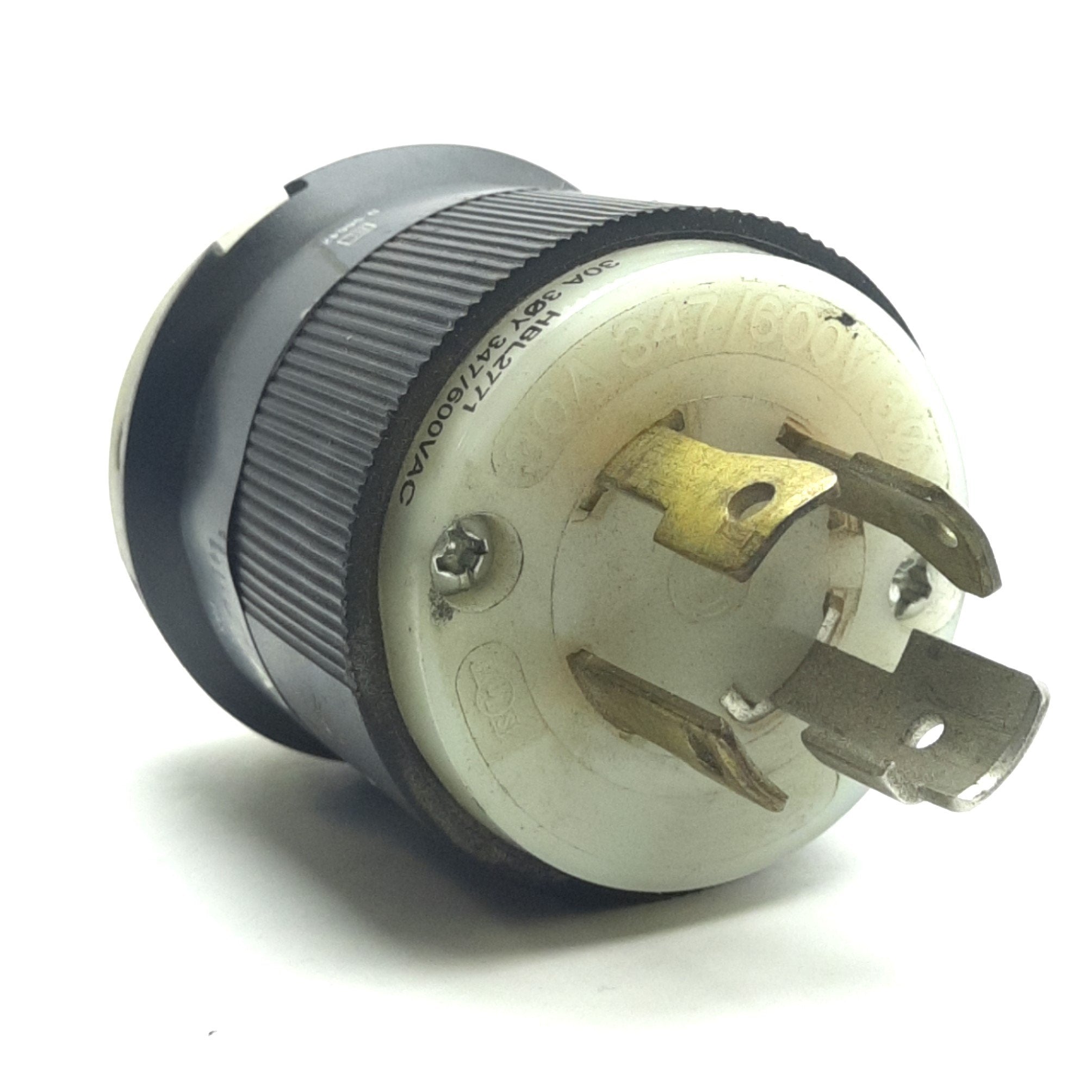 Hubbell HBL2771 Twistlock Plug, 4Pole, 4Wire NonGrounding, 30A, 34