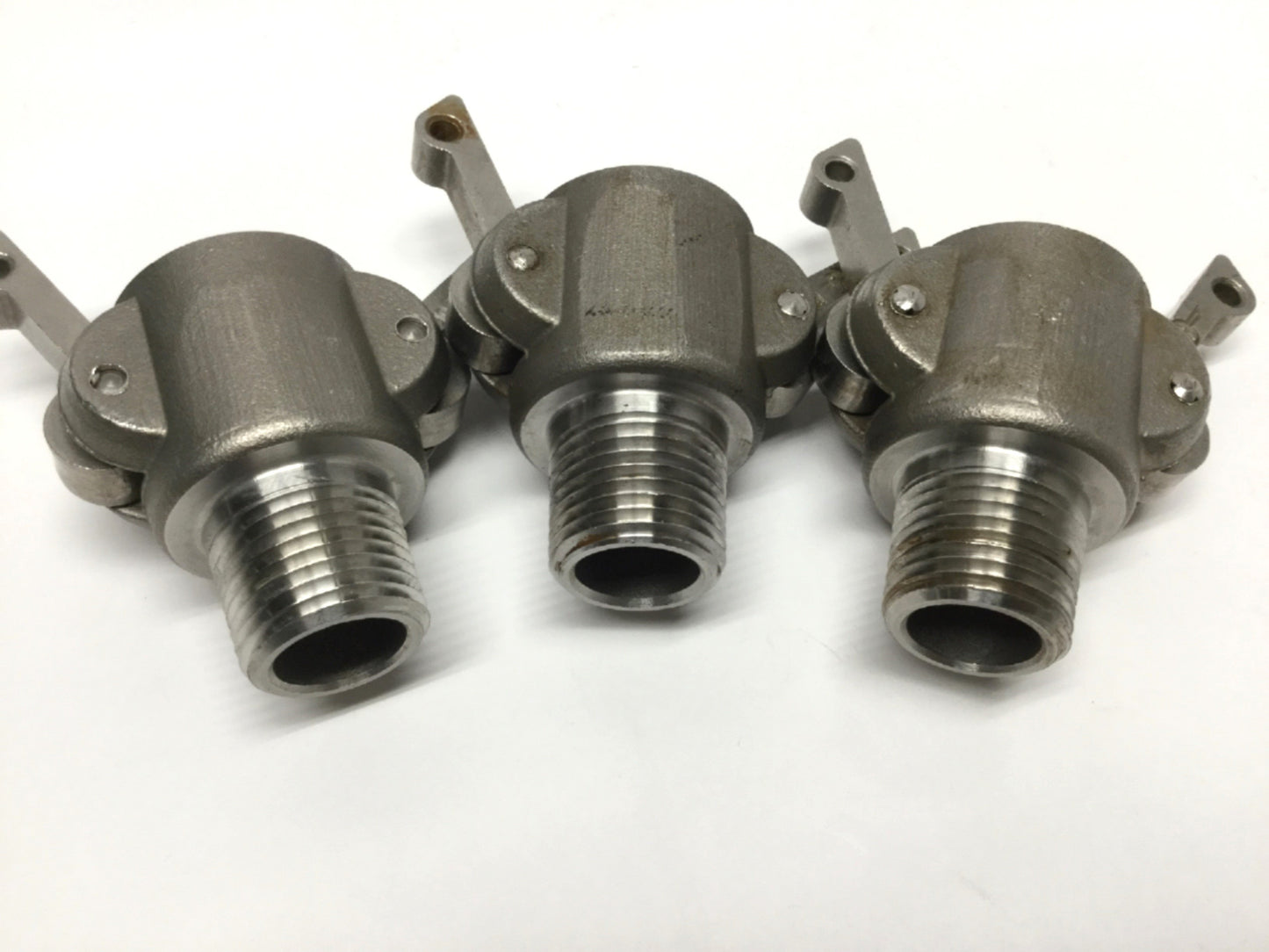 Used Lot of 3 PT Coupling 1400201 E05B 316 Stainless Cam & Groove B-Coupler 1/2" NPT