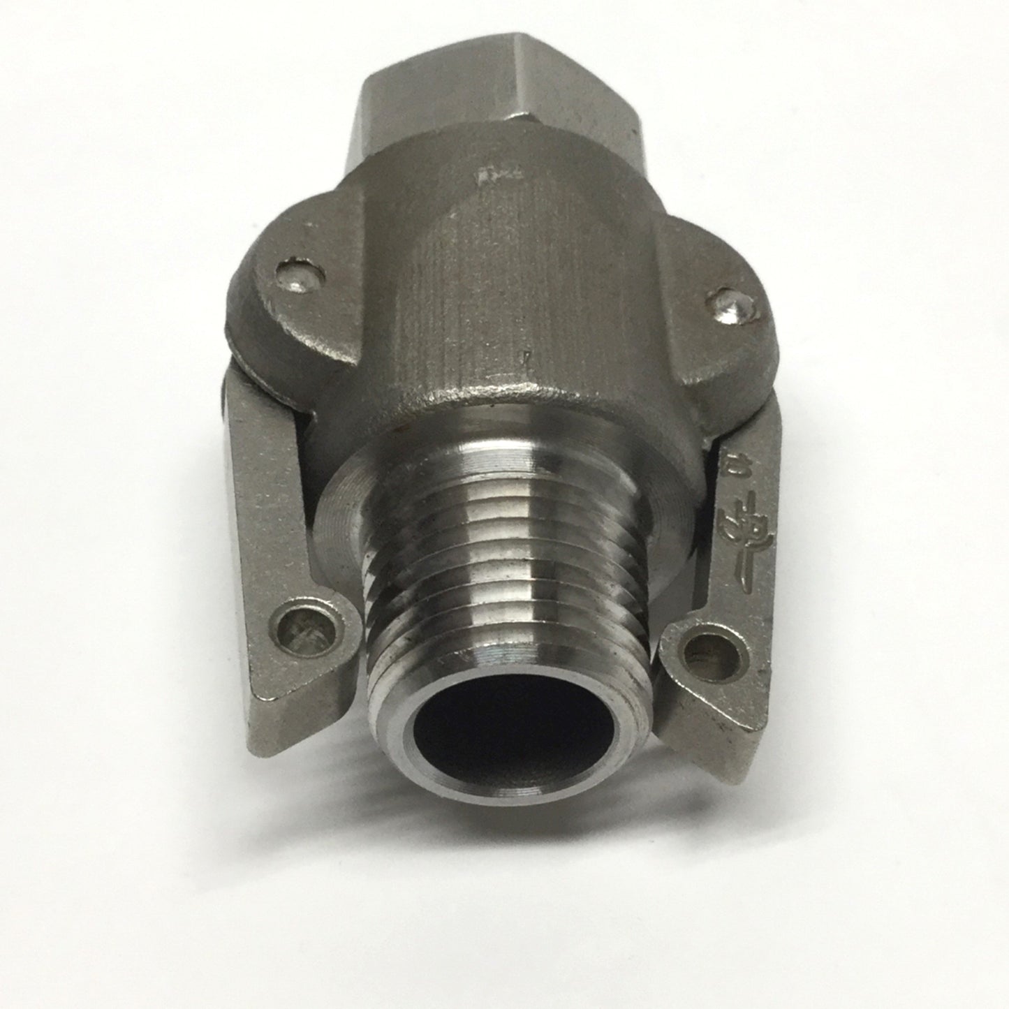 Used PT Coupling E05A & E05B 316 Stainless Cam & Groove Coupler w/ Adapter, 1/2" NPT