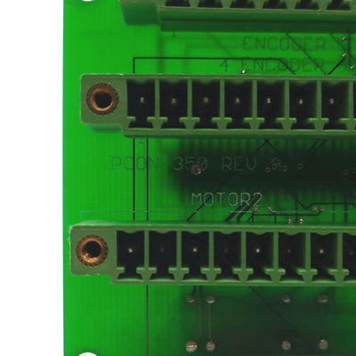 Used CC1 Inc. PCON-350 Rev. A Computer I/O Rear Panel Breakout Board w/ Cables