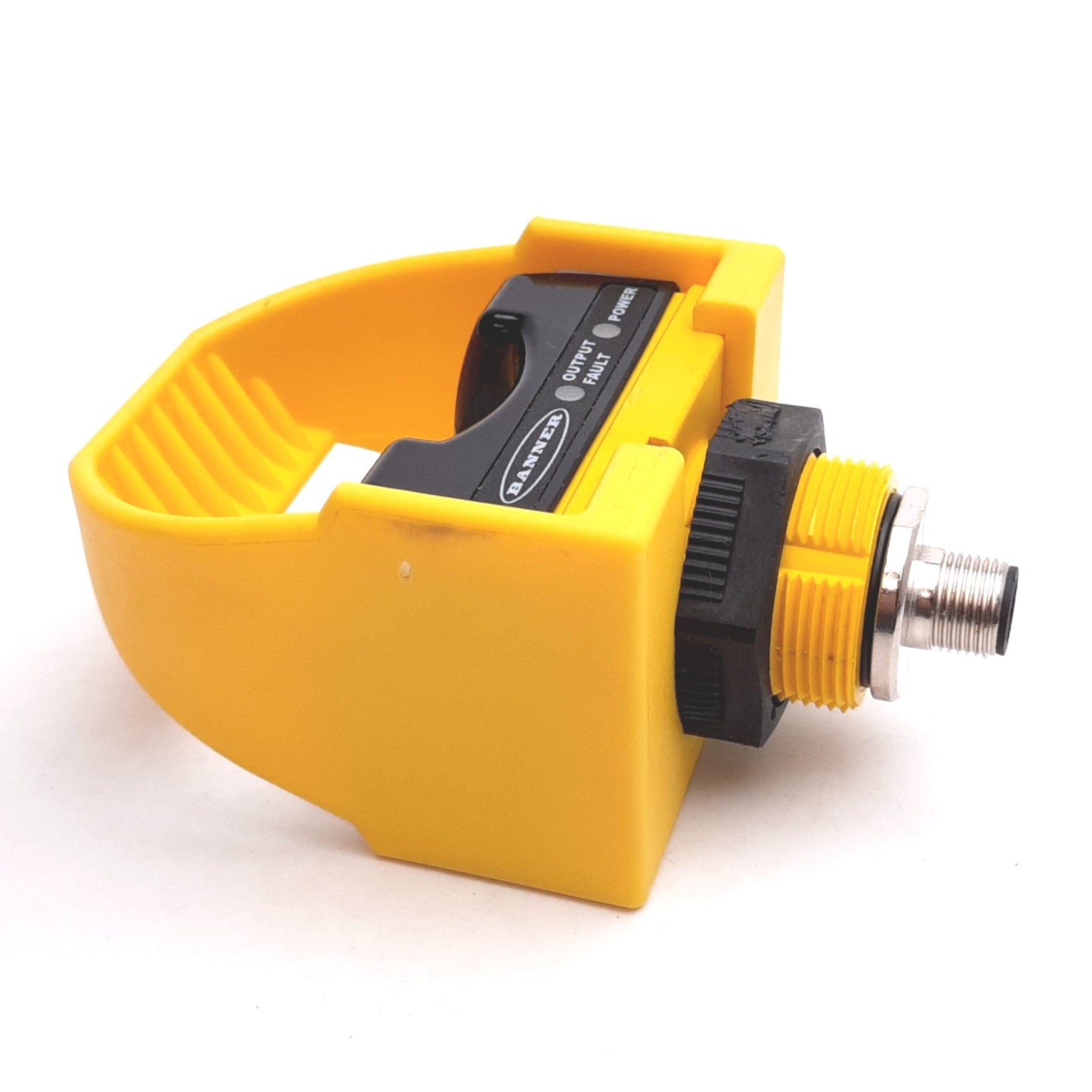 Used Banner STBVP6Q5 Safety Touch Button, 10-30VDC, PNP Output, 4-Pin M12, With Guard