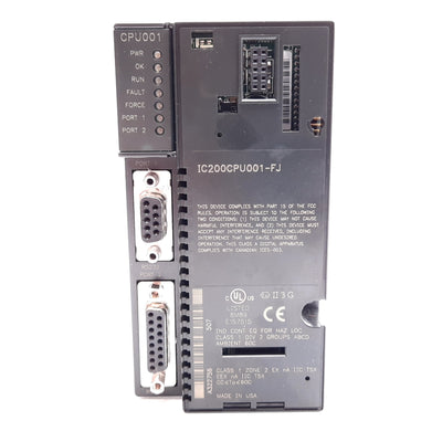 Used GE Fanuc IC200CPU001-FJ CPU PLC Programmable Controller Module RS485, RS232