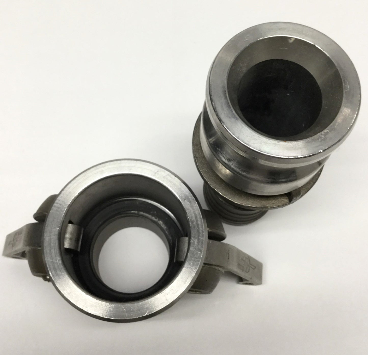 Used PT Coupling 15B & 15E 316SS Cam & Groove Coupler Ø1-1/2" w/Hose Shank Adapter