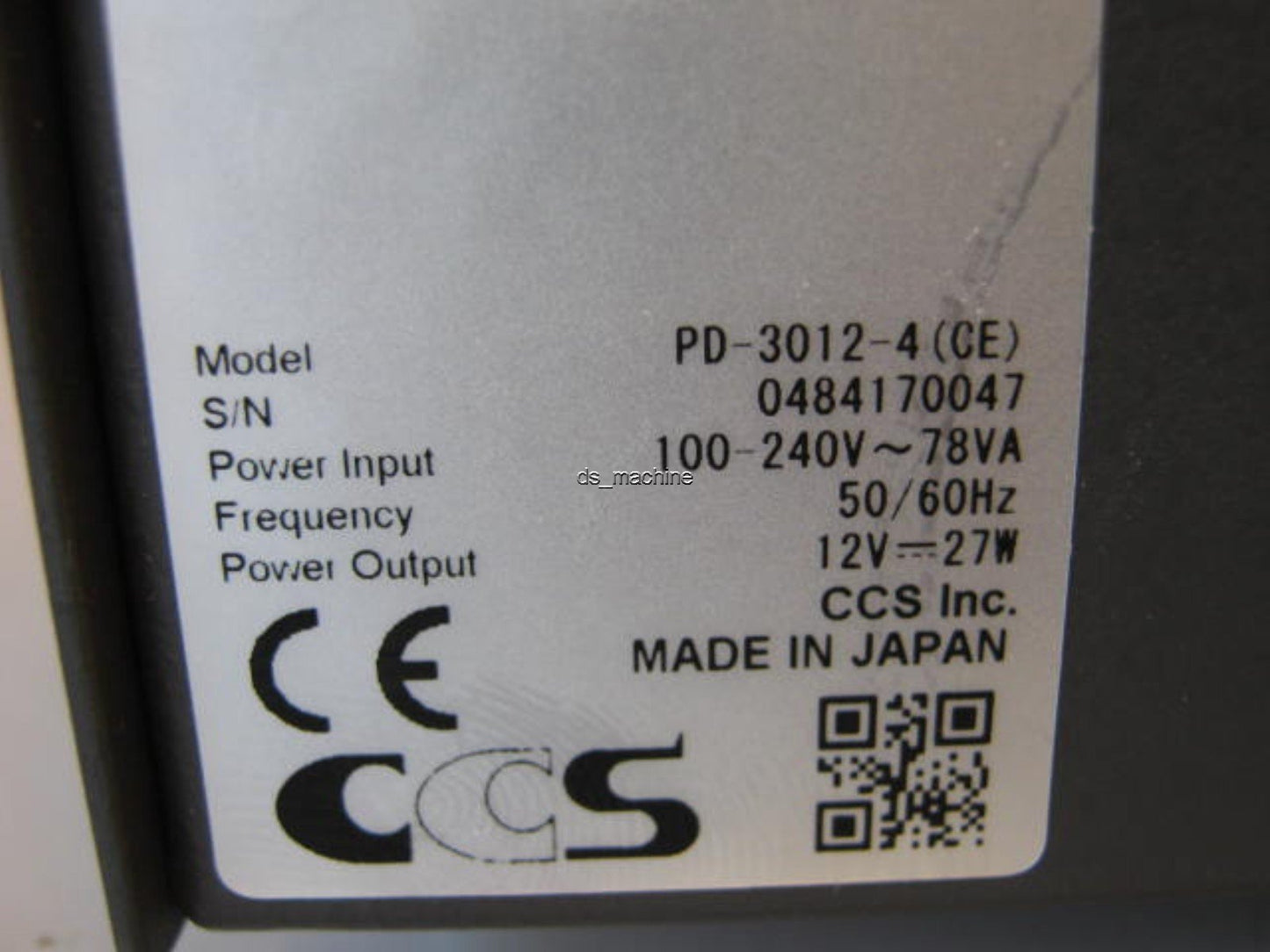 Used CCS PD-3012-4(CE) 4-Channel LED Light Digital Control 120/240VAC 12VDC 27W