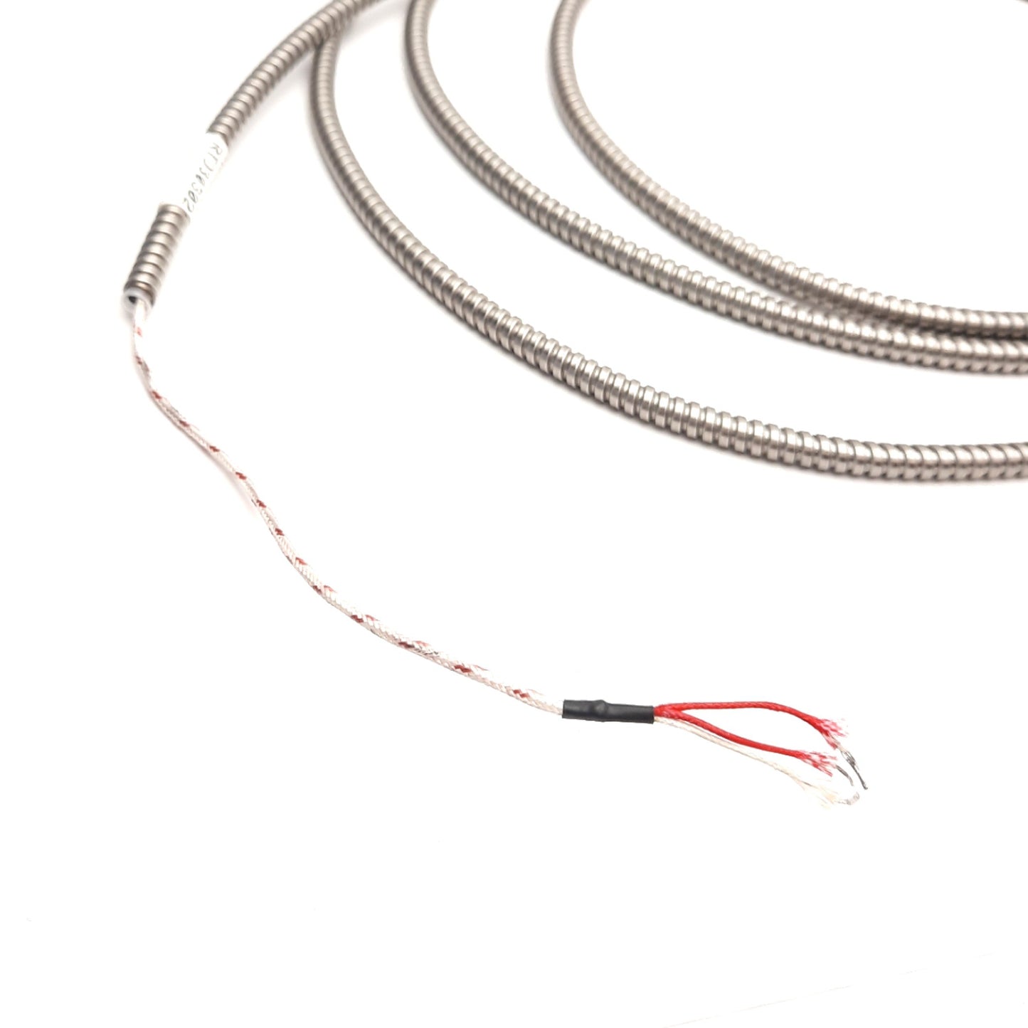 Used Industrial RTD 100Ω 3-Wire, With 1/8" NPT Fitting, 96" Leads, 0.125" Sheath