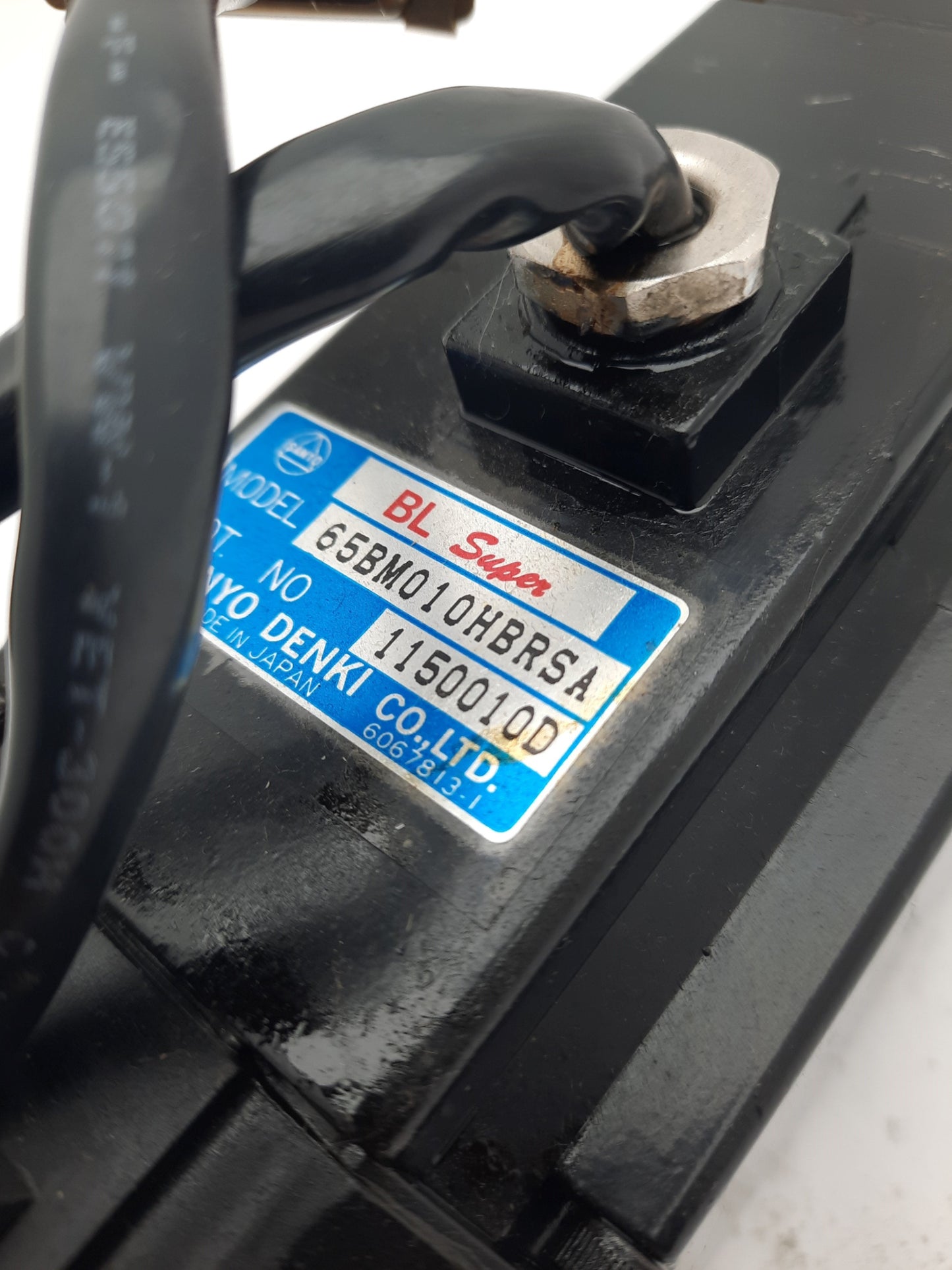Used SANYO DENKI 65BM010HBRSA BL Super AC Servomotor 24VAC 200VAC for A50F