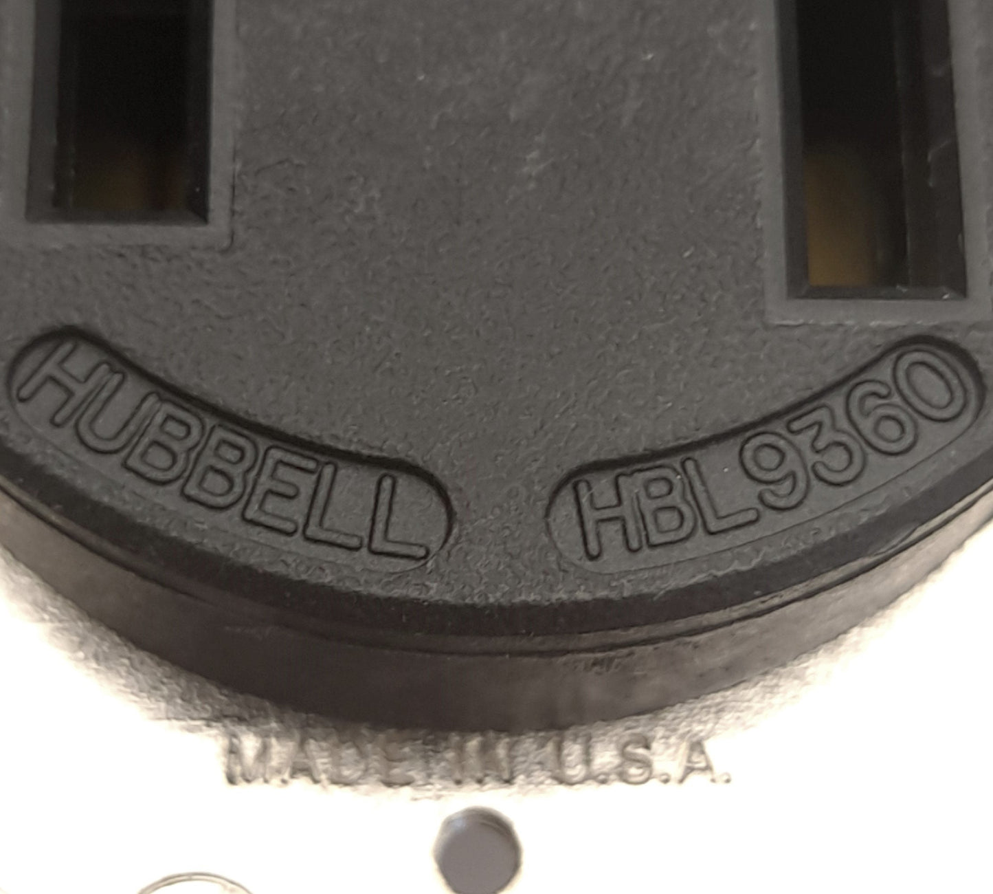 Used Hubbell HBL9360 Straight Blade Receptacle, 125V, 50A, 2-Pole, 3-Wire Grounding