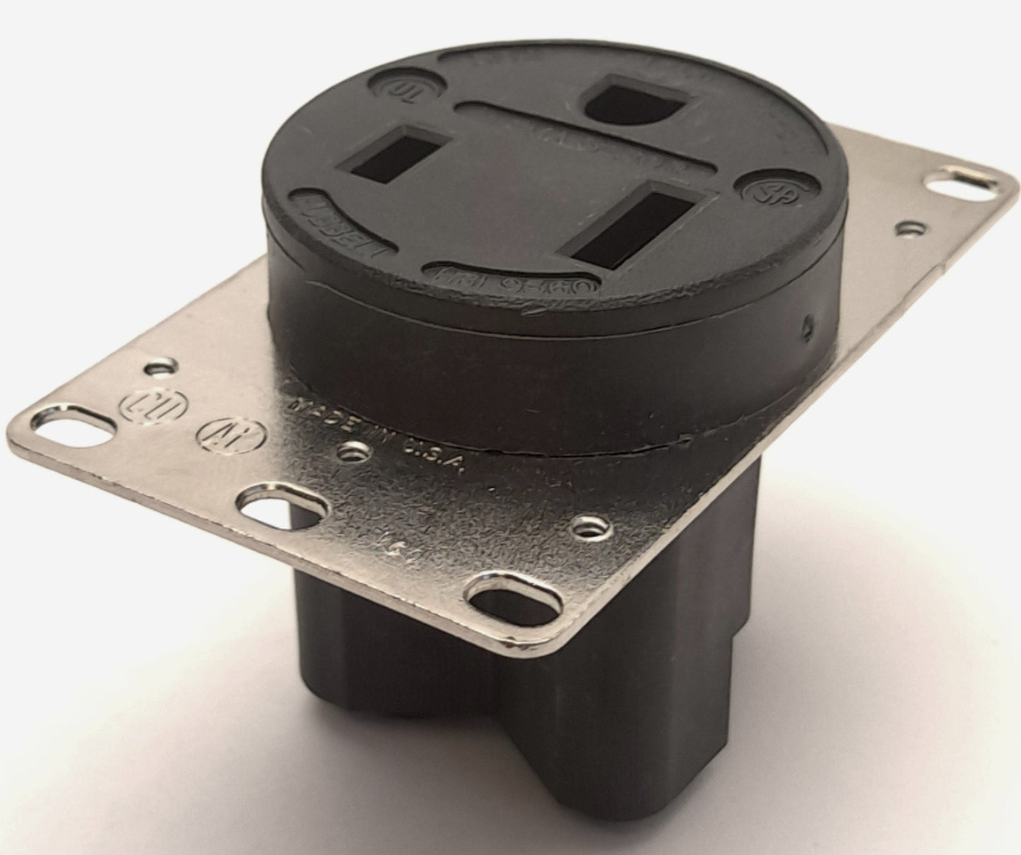 Used Hubbell HBL9360 Straight Blade Receptacle, 125V, 50A, 2-Pole, 3-Wire Grounding