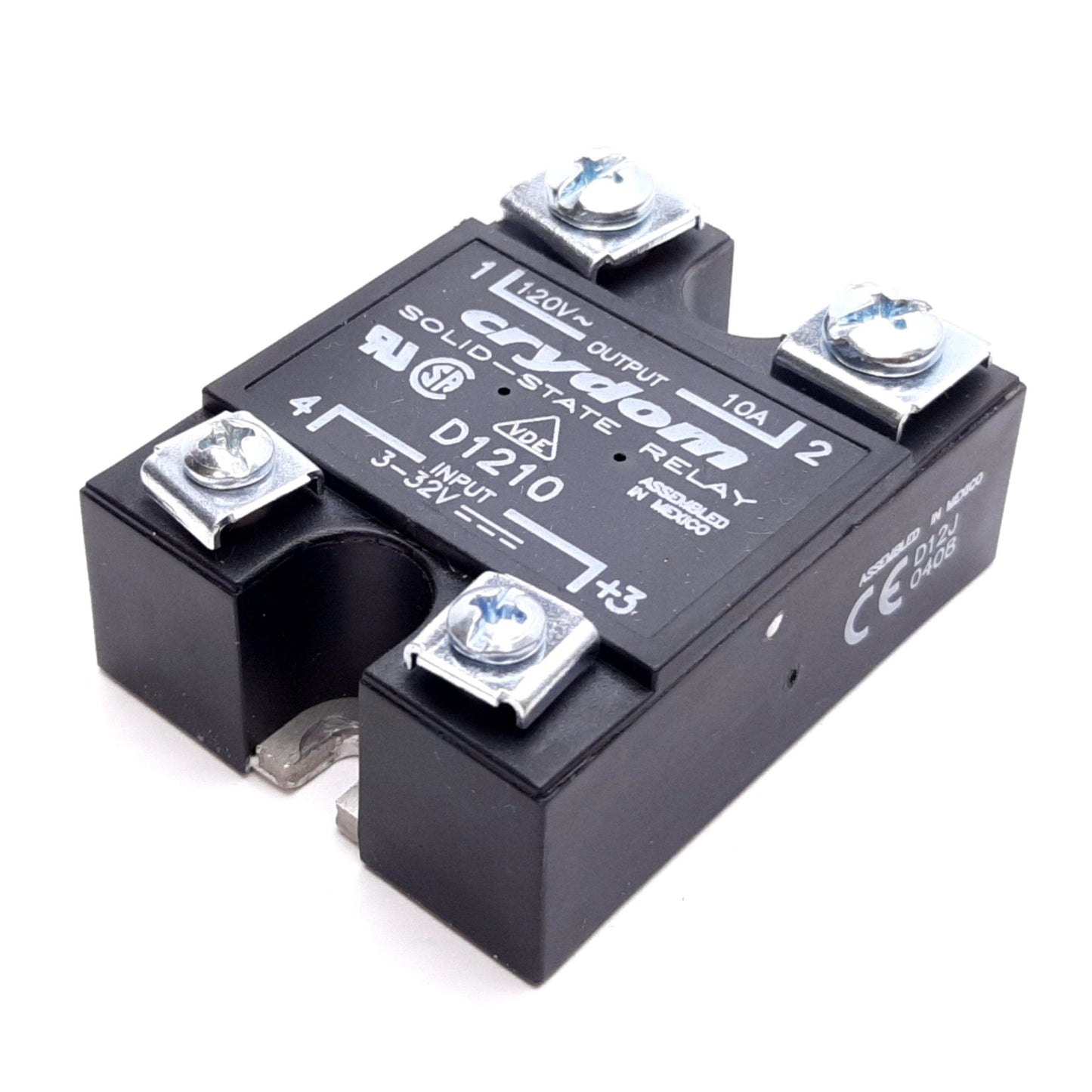 Used Crydom D1210 Solid State Relay, Control: 3-32VDC, Circuit: 120VAC 10A