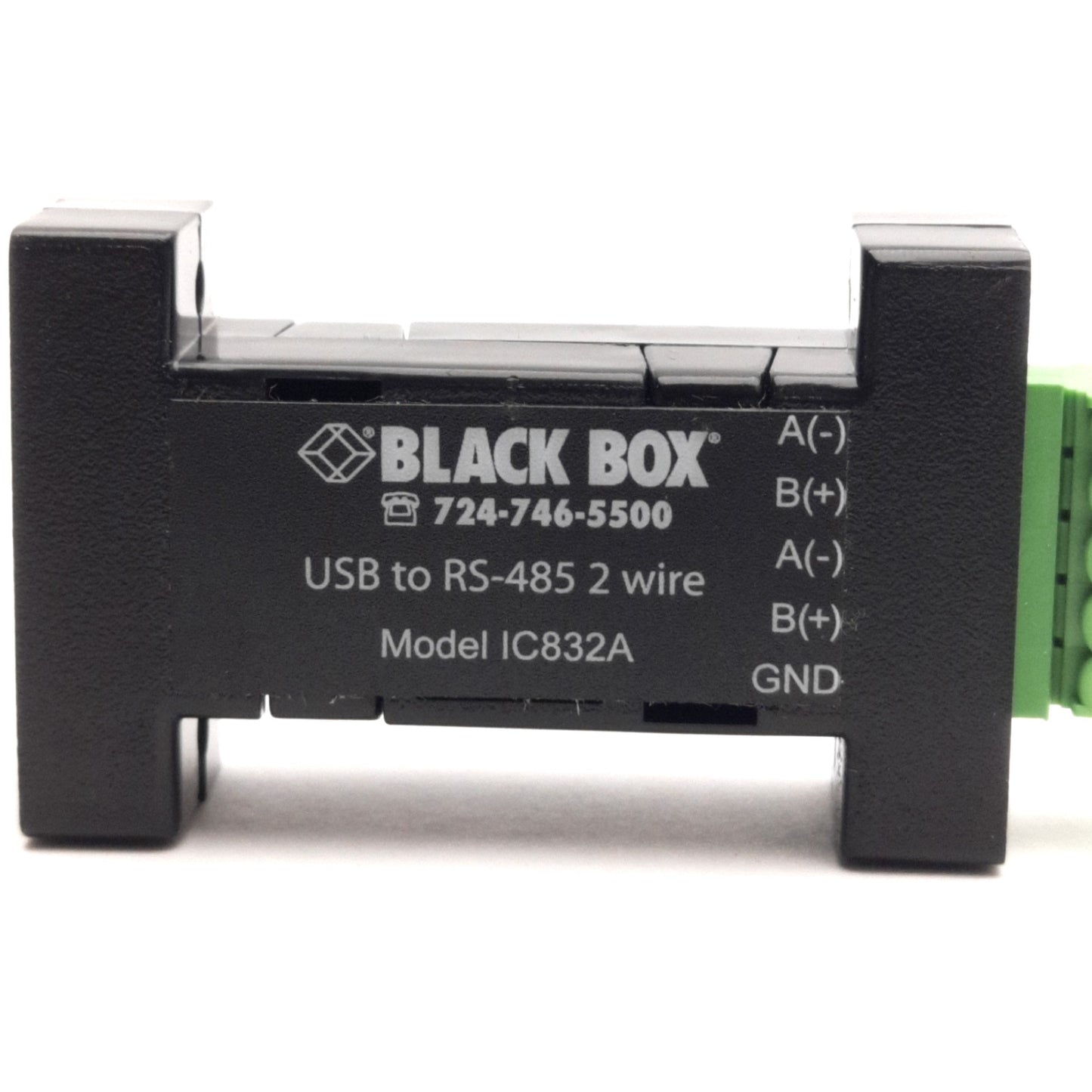 Used Black Box IC832A Mini-Converter (USB to Serial) USB-B to RS-485 2-Wire