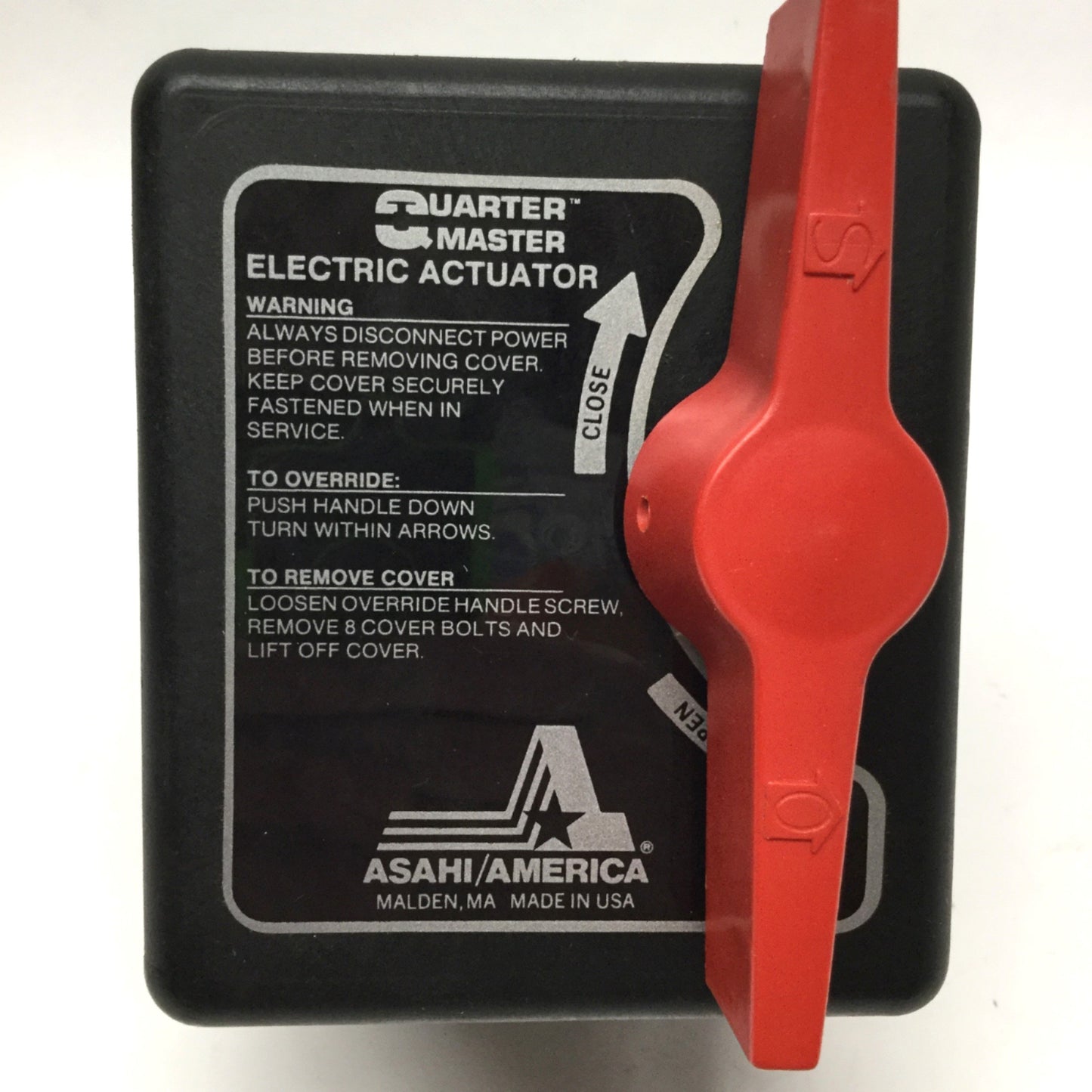 Used Asahi A94M2WJ 1/4-Turn Electric Valve Actuator 115VAC, 150 in-lbs, 2x SPDT 15A