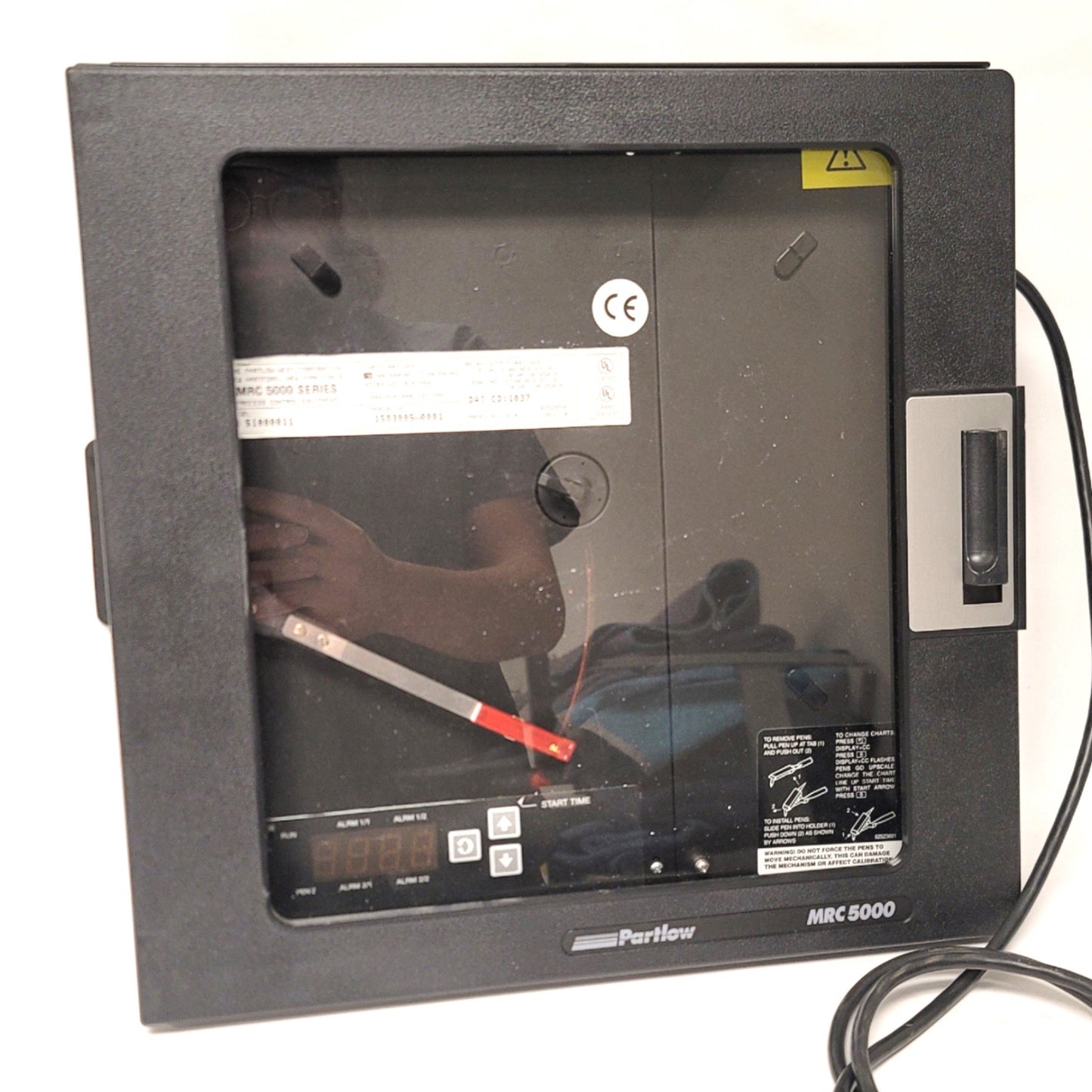 Used Danaher 51000011 MRC5000 10" Chart Recorder, T/C, RTD, mVDC, VDC, mA, 96-264VAC