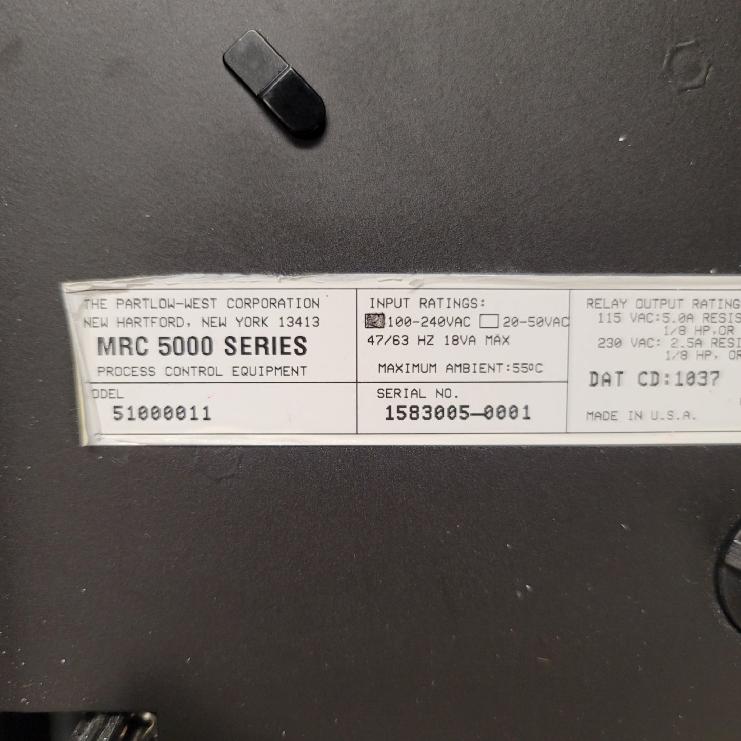 Used Danaher 51000011 MRC5000 10" Chart Recorder, T/C, RTD, mVDC, VDC, mA, 96-264VAC