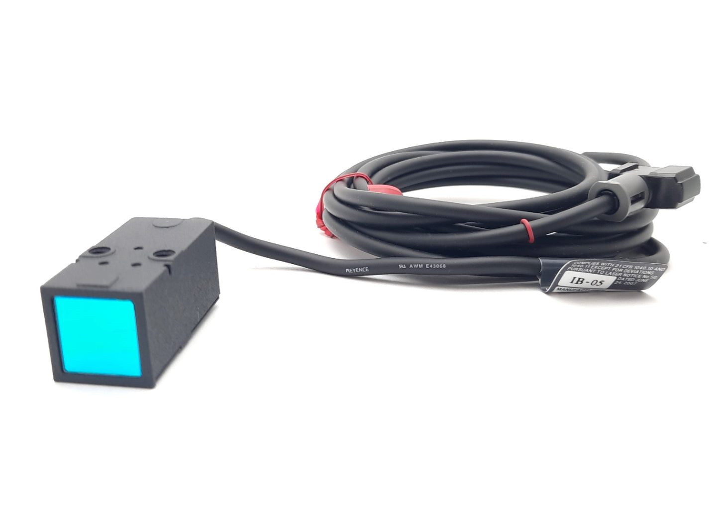 New KEYENCE IB-05 Laser Thrubeam Sensor 660nm 0-300mm