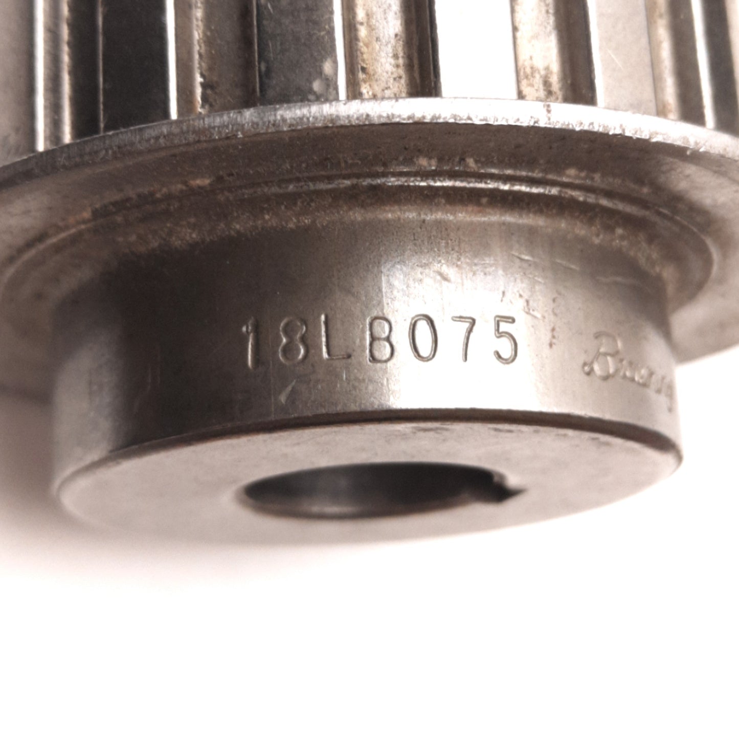 Used Browning 18LB075 Timing Pulley For 3/4" Belts, 18 Teeth, 3/8" Pitch, 5/8" Bore