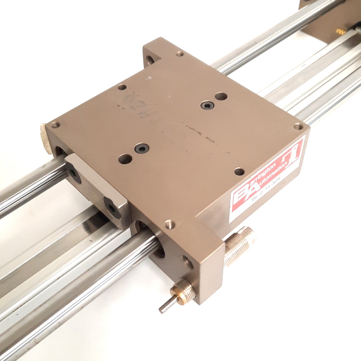 Used Barrington Automation TS-2-10-Air Pneumatic Slide Table, Stroke: 10" Bore: 0.62"
