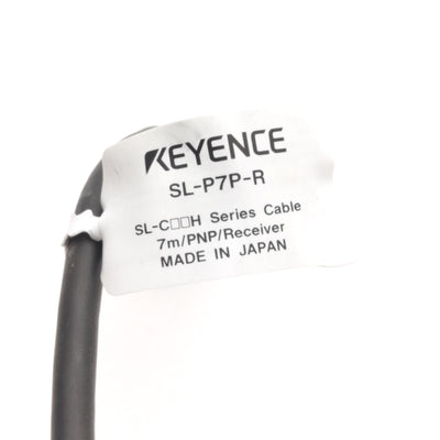 Used Keyence SL-P7P-R SL-CF/CH/CL Series Main Unit Connection Cable PNP 2m, *Cut*