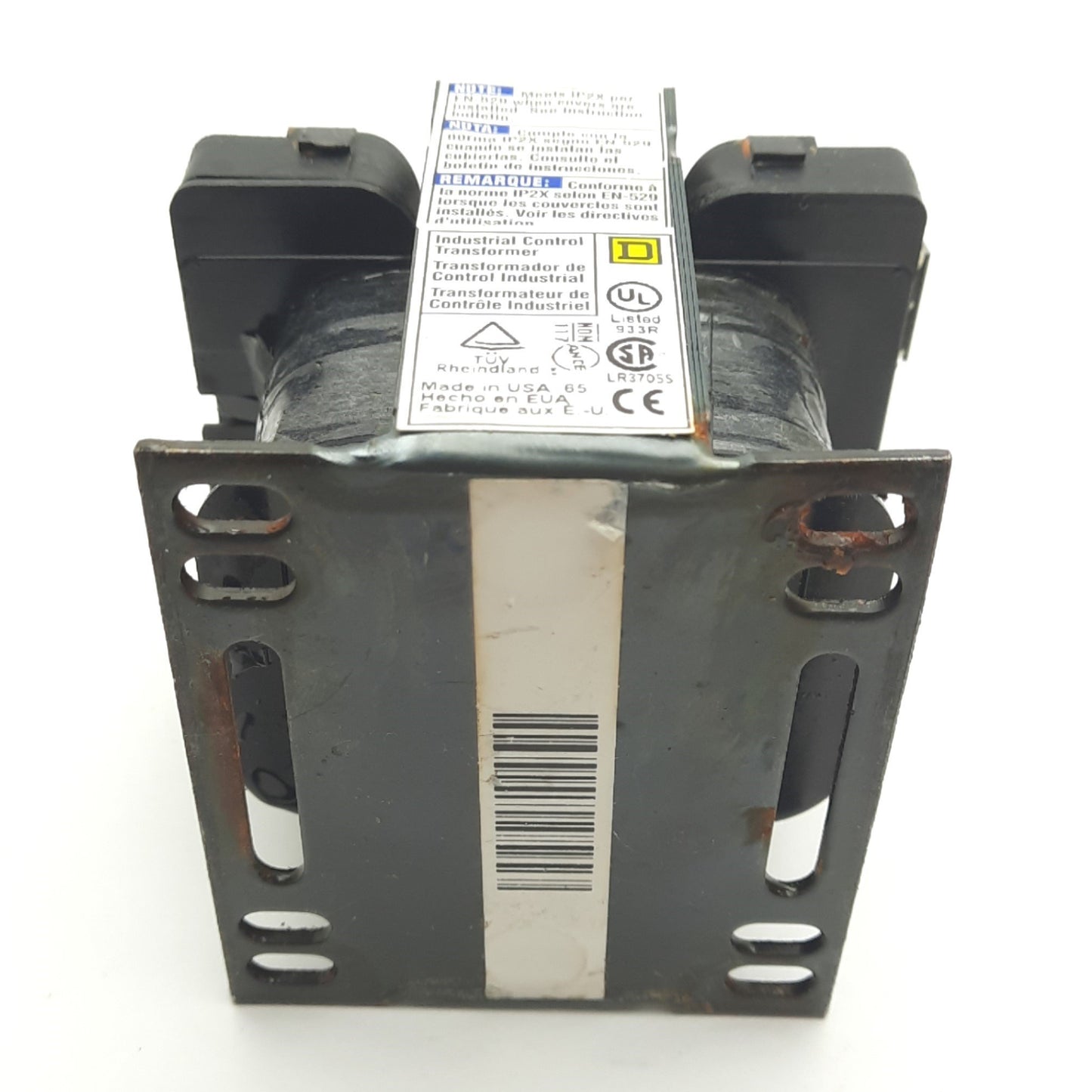 Used Square D 9070T50D23 Transformer, 0.05KVA, Primary: 120/240VAC, Secondary: 24VAC