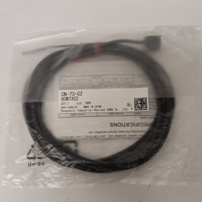 New Lot Of 4 Panasonic SUNX CN-73-C2 Quick Disconnect Main Cables, 2 Meter, 3-Wire