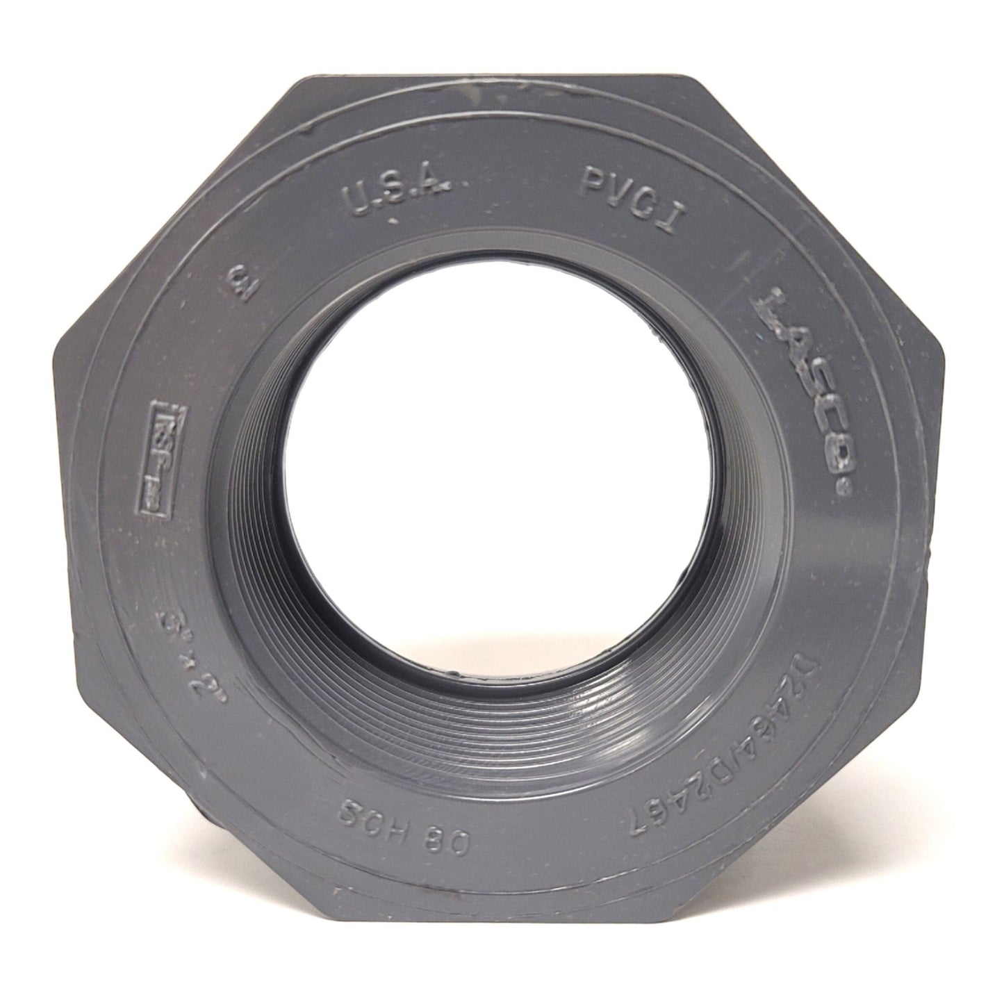 New Box Of 5 Lasco 838-338 Schedule 80 Reducer Bushings 3" x 2" SP To FIPT