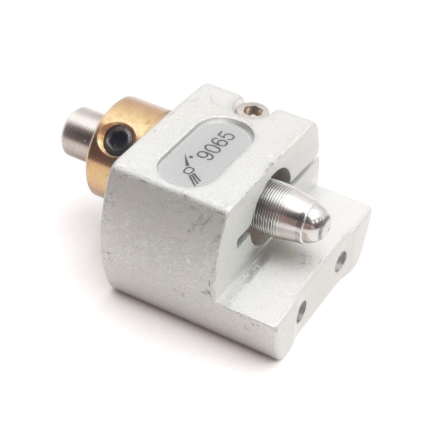 Used Newport 9065 Micrometer Clamp With Round Ball Tip, For Manual Linear Stage