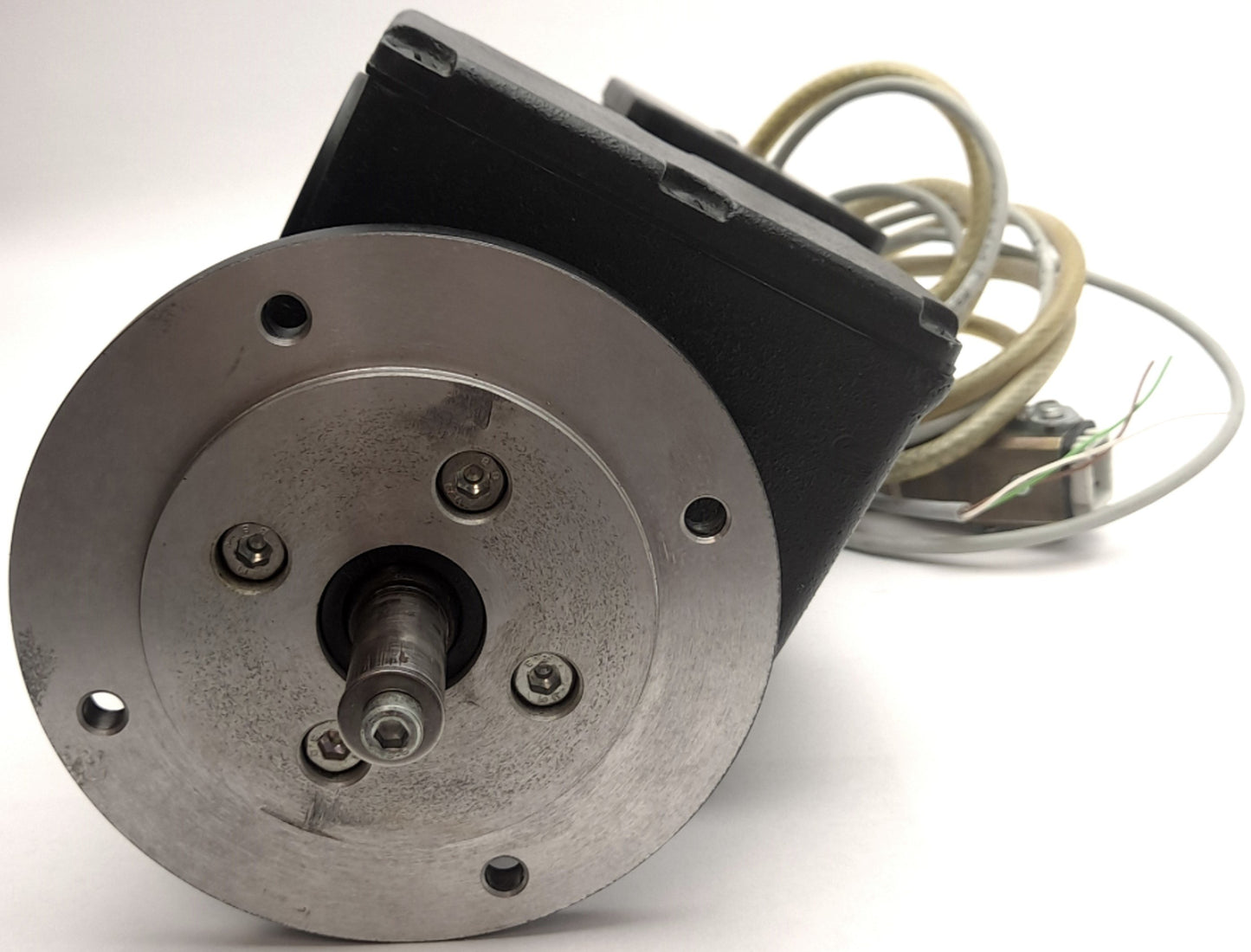 Used WEG EPG 023L1/500 Magnetic Gearmotor, 240:1, 12.5RPM Out, 24VDC 3.5A, 14mm Shaft