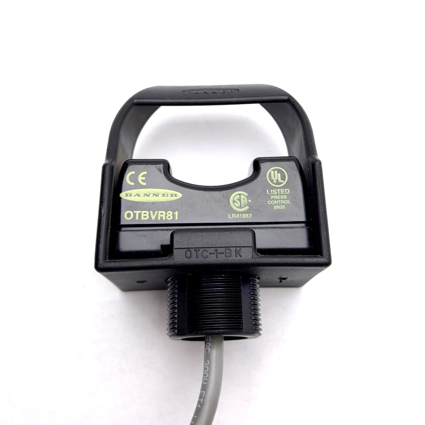 Used Banner OTBVR81 Optical Momentary Touch Button, 20-30VDC, SPDT, With Guard