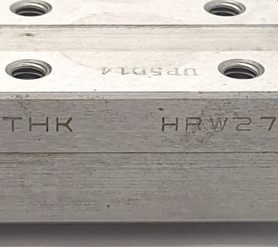Used THK HRW27-UP5D14-1+520L Linear Motion Guide, 520mm Rail, 27 x 80 x 72.8mm Block