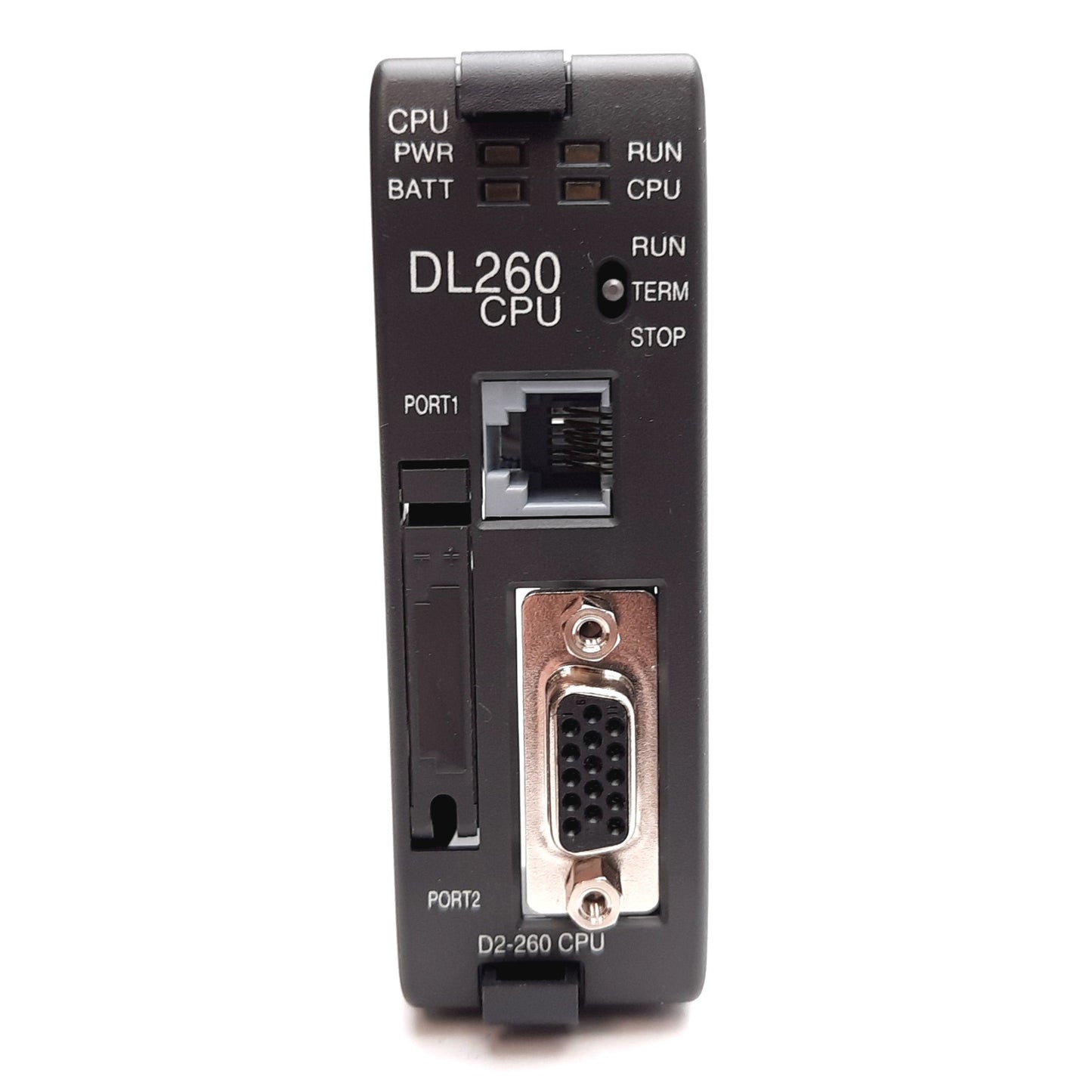 New Automation Direct D2-260 DirectLOGIC CPU Module, RJ12 / 15-Pin D-Sub Female