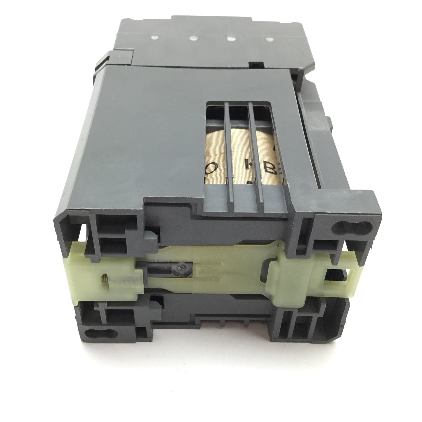 Used ABB BC25-30-10 Contactor, 3-Pole W/ N/O Aux, Coil: 24VDC, 600VAC 45A, DIN Rail