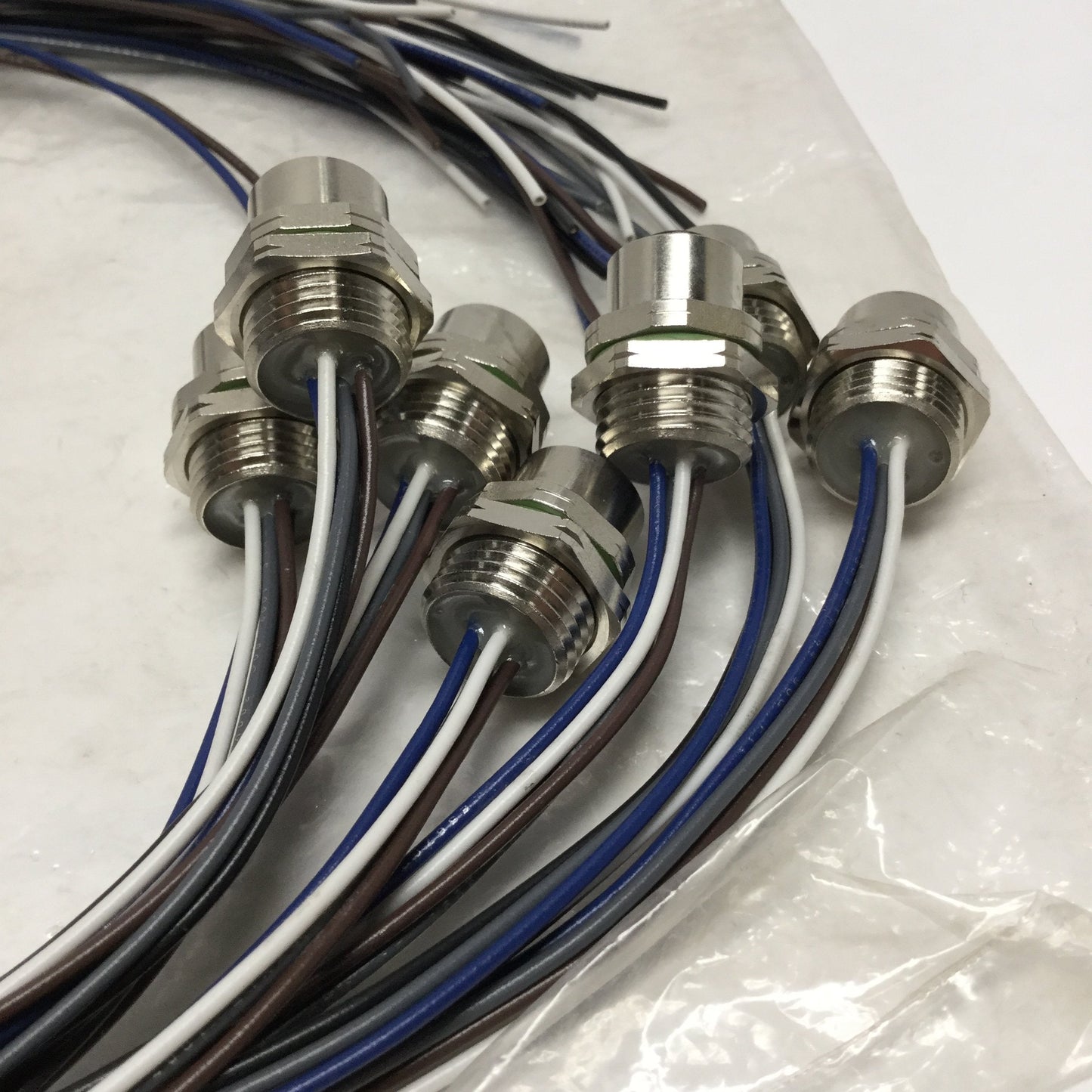 New Lot of 7 Lumberg RKF 5/0.5M Panel Mount Connector Female, M12 5-Pin, 4A 250V