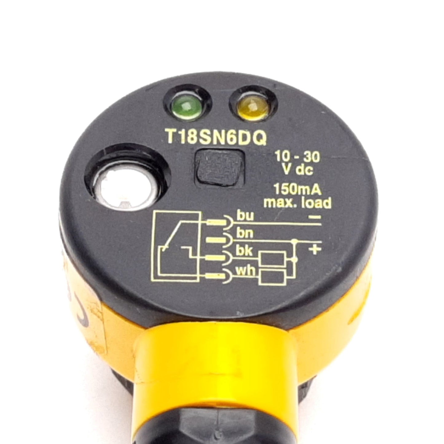 Used Banner T18SN6DQ Photoelectric Sensor, 500mm, 10-30VDC, NPN, 4-Pin M12 QD