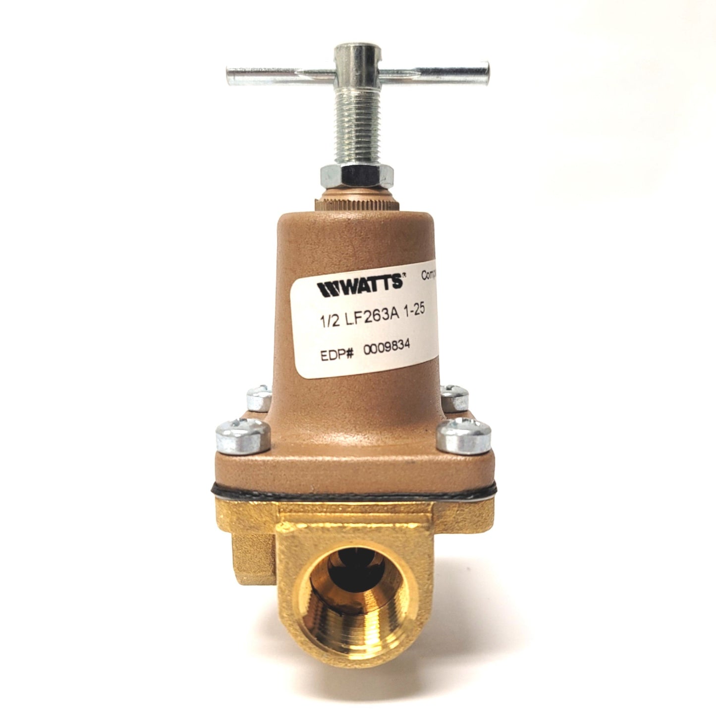New Watts 1/2 LF263A 1-25 Lead Free 3-Way Water Pressure Regulator, 1-25psi, 1/2"NPT
