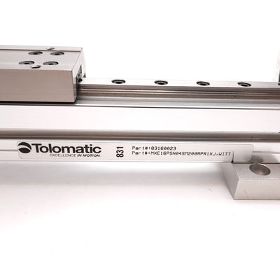 Used Tolomatic MXE16PSN04SM200RPR1XJ Rail Screw Actuator, Stroke: 200mm, 110mm x 36mm