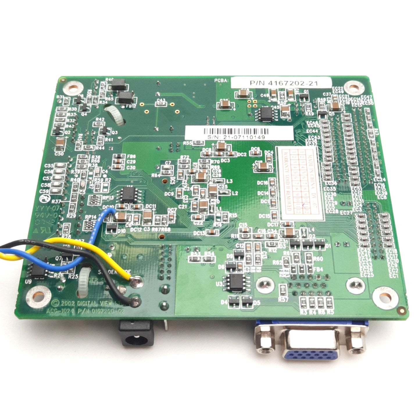 Used Digital View ACG-1024 Interface Controller For VGA Resolution TFTs, 12V DC