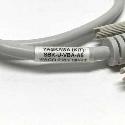 New YASKAWA SBK-U-VBA-A5 I/O Terminal Breakout Block Cable Only, 26-Pin, 0.5m