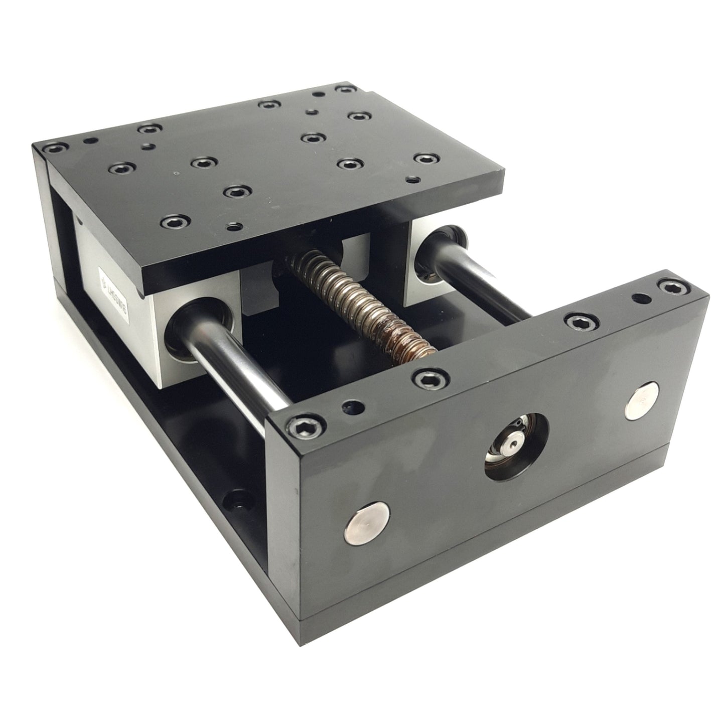 Used Linear Ball Screw Actuator Stage Table 3.5" Stroke w/Misumi LHSSW16 Bushings
