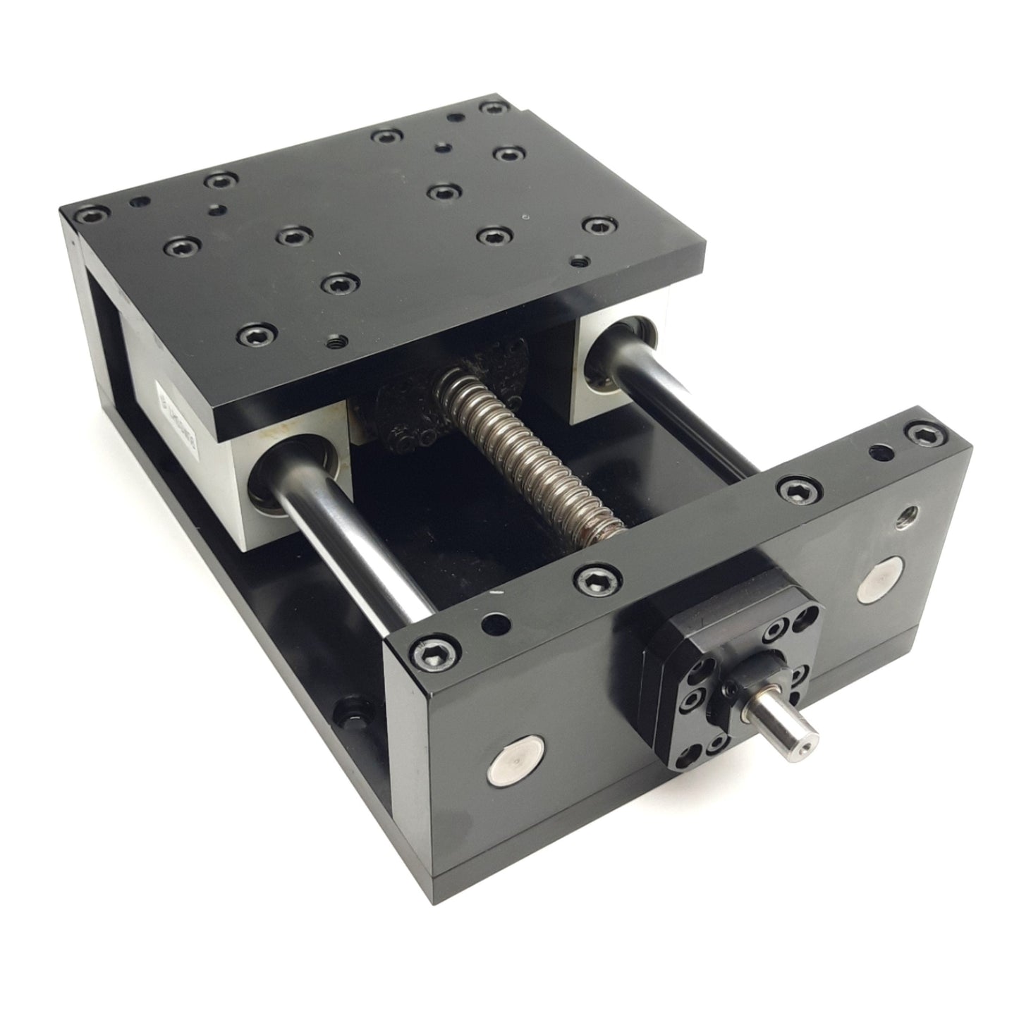 Used Linear Ball Screw Actuator Stage Table 3.5" Stroke w/Misumi LHSSW16 Bushings