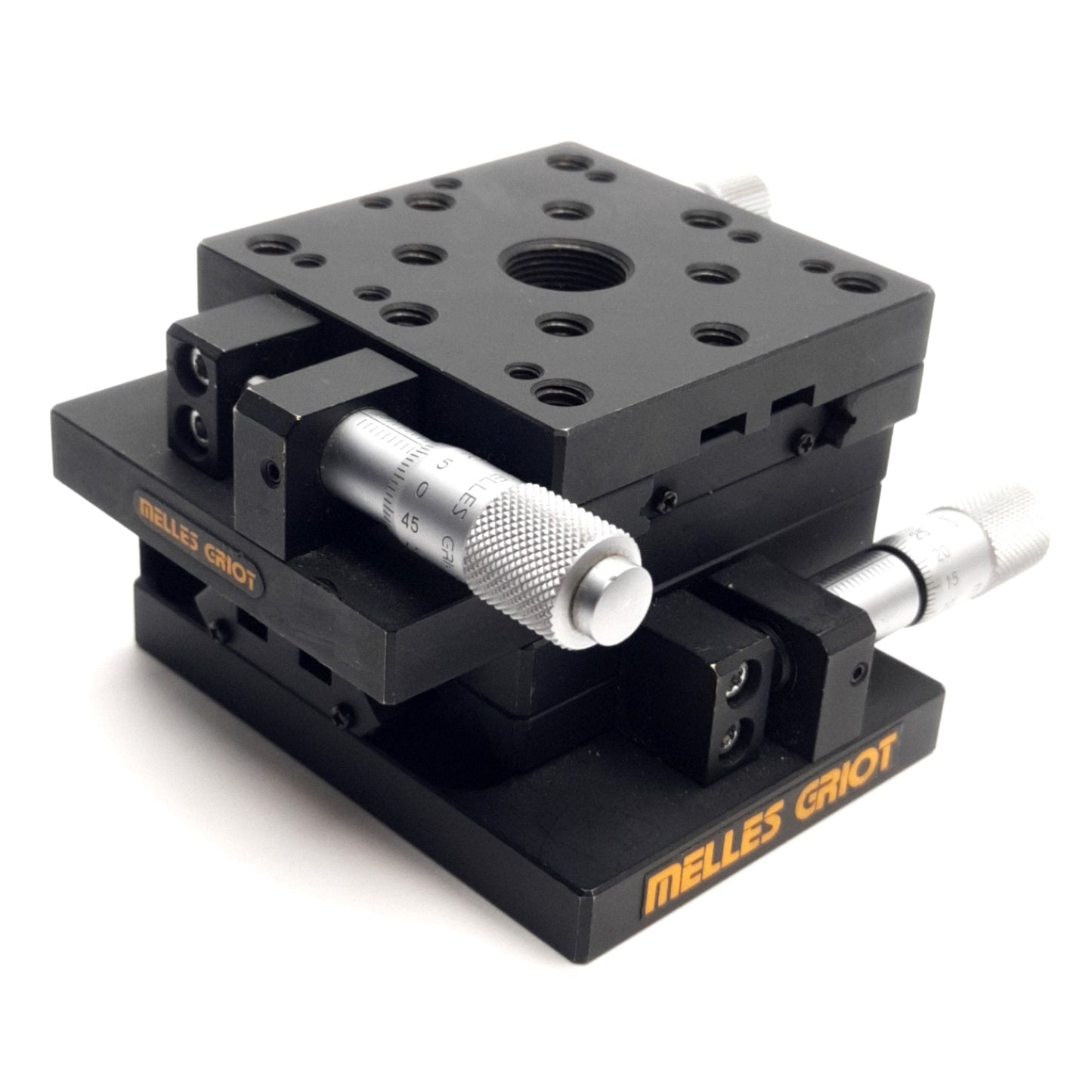 Used Melles Griot X-Y Linear Translation Stage, 13mm x 13mm Travel, 65mm Platform