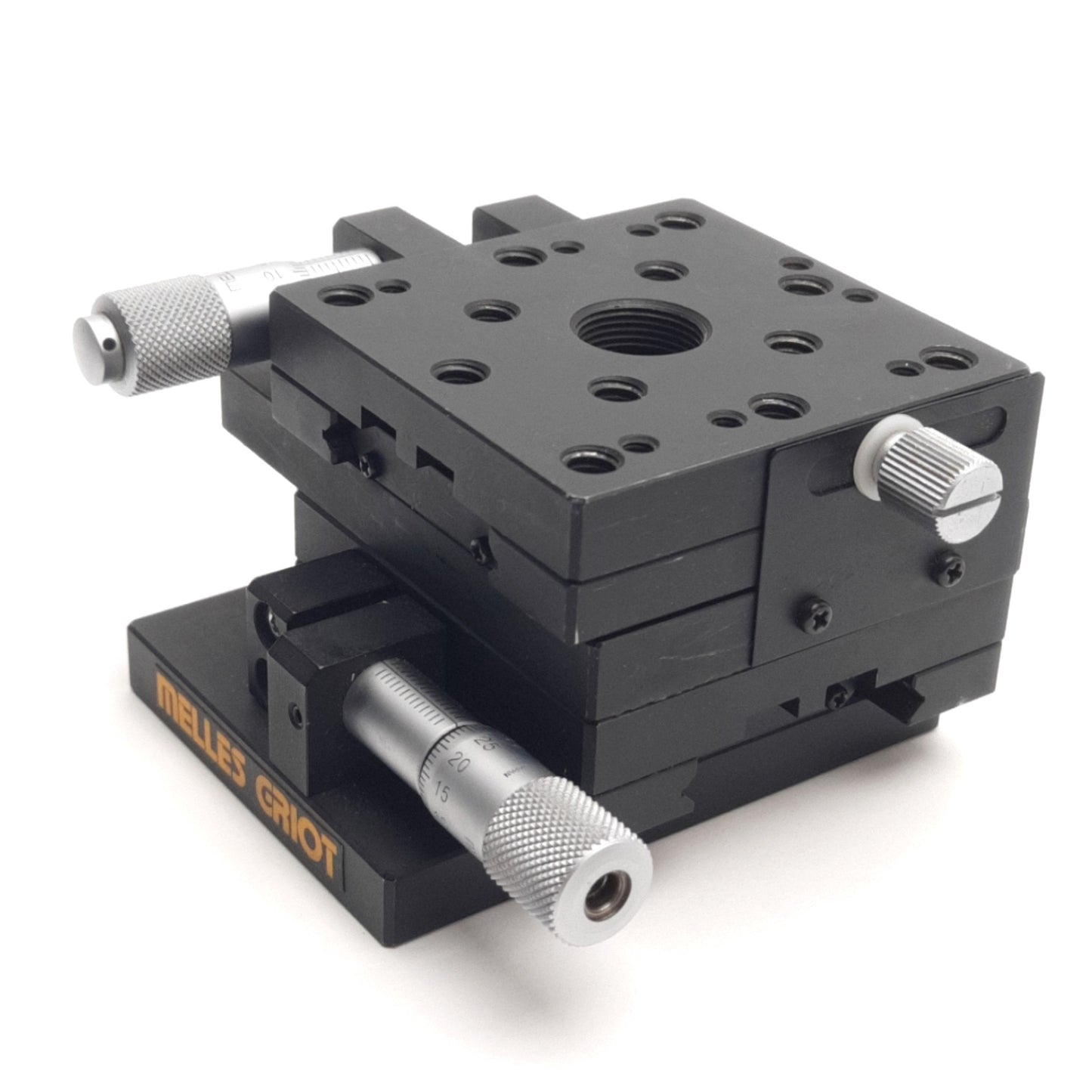 Used Melles Griot X-Y Linear Translation Stage, 13mm x 13mm Travel, 65mm Platform